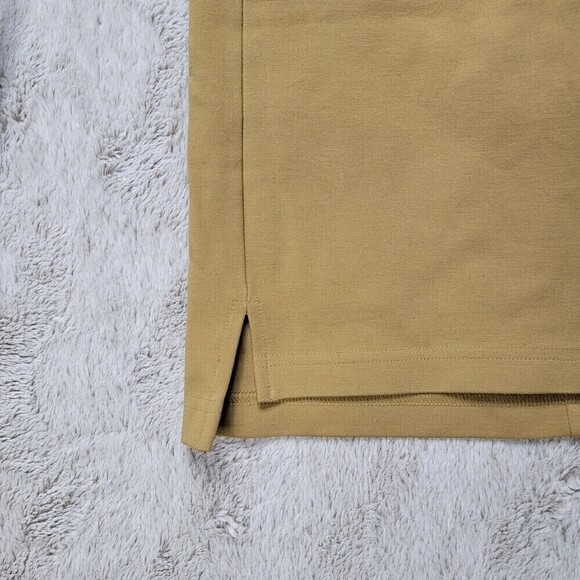 Lacoste Khaki Tan Straight Skirt Viscose Blend Size 34 - Picture 5 of 9